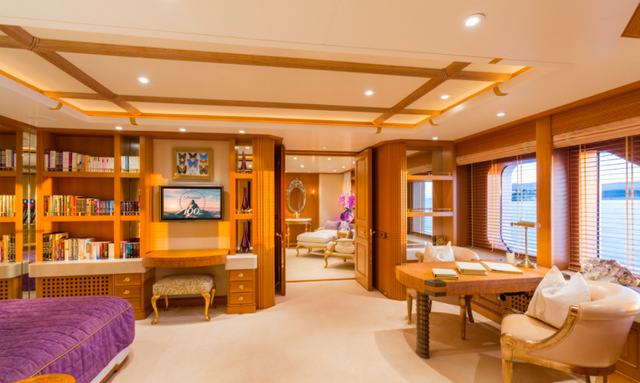 NECTAR yacht — Impressive owner’s suite on Nectar