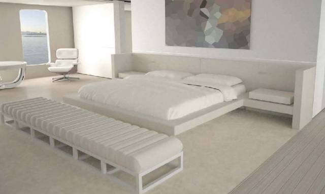 AIR yacht — Split level master suite on Air